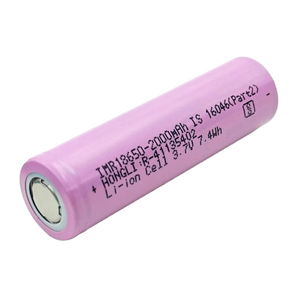 3.7V 2000mAh 18650 Li-Ion cell Rechagable Battery Flat Top